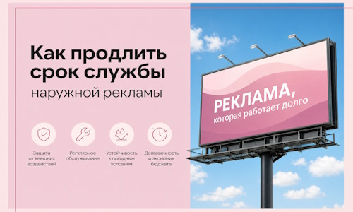 Как продлить срок службы наружной рекламы в Электростали