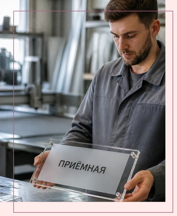 Таблички из оргстекла на заказ в Электростали от 3951 р. | Аванза-Элк